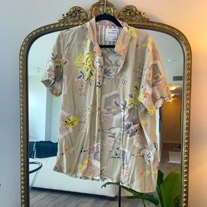 Denim and Flower L Mens Short Sleeve